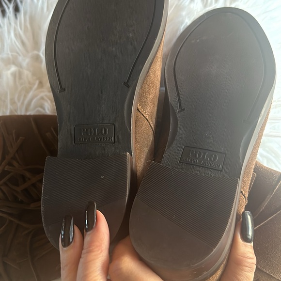 Polo Ralph Lauren Vintage Suede Fringe calf boot - Picture 3 of 6